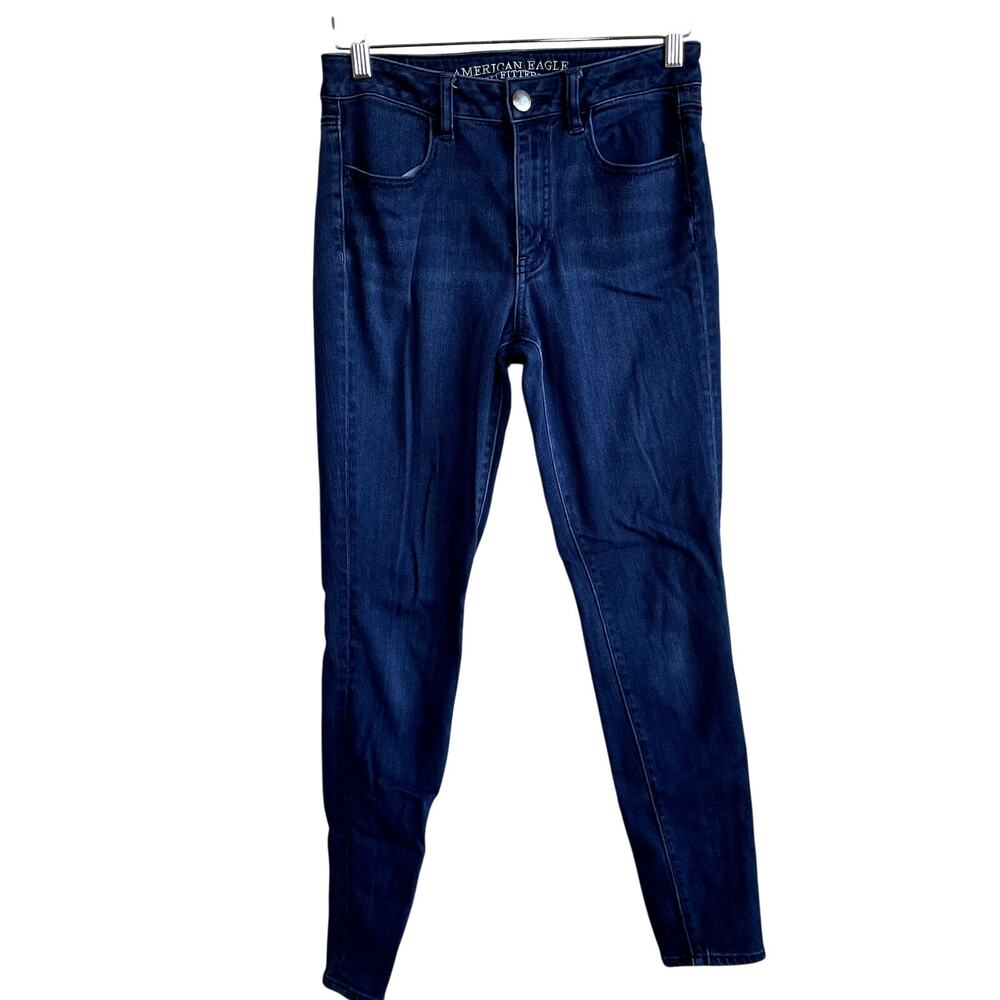 American Eagle Outfitters‎ Hi-Rise jegging dark wash aeo denim jeans women's 8